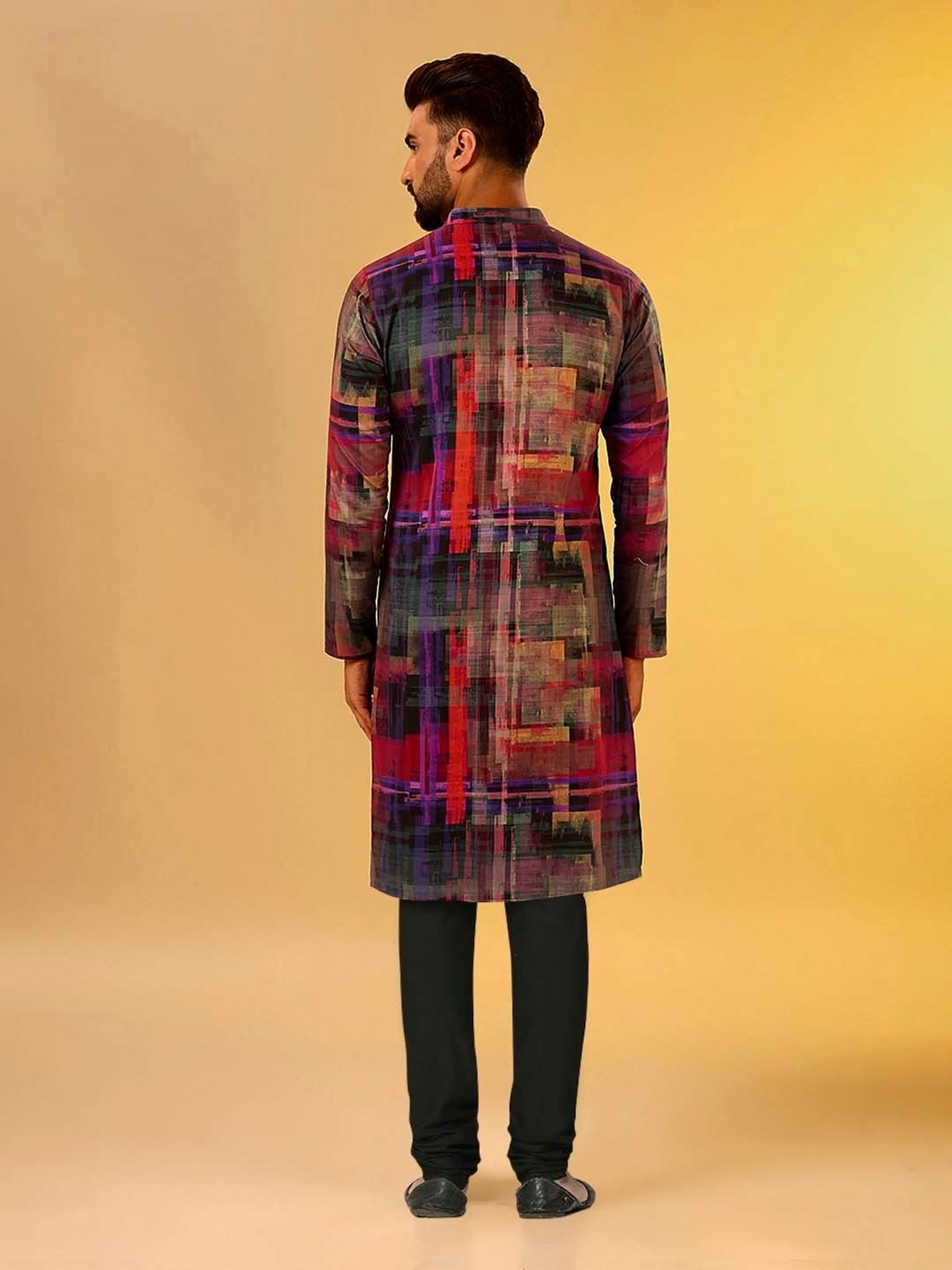 KISAH Multicolor Regular Fit Printed Kurta & Churidar Set