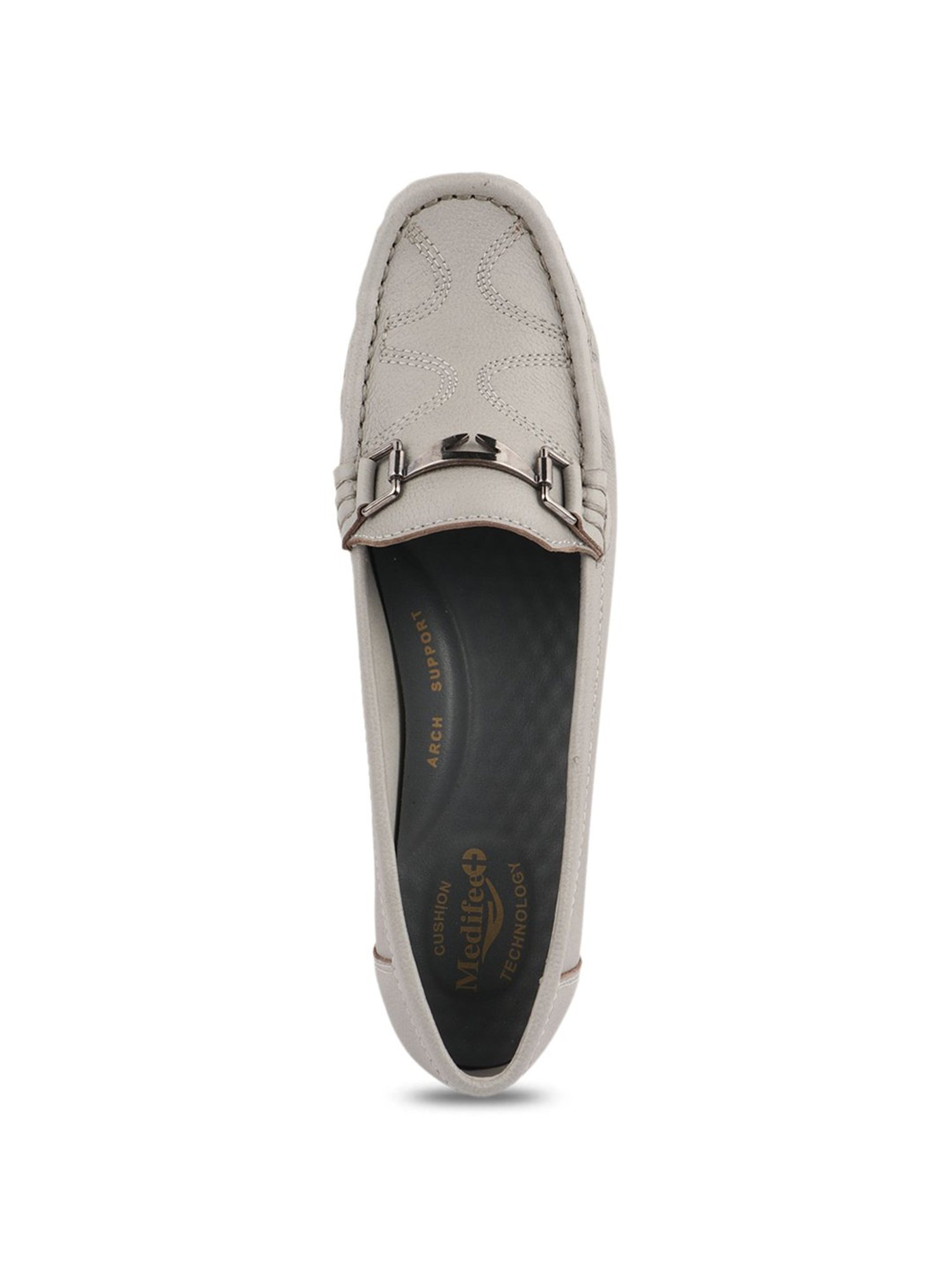 MediFeet Women's Grey Casual Loafers