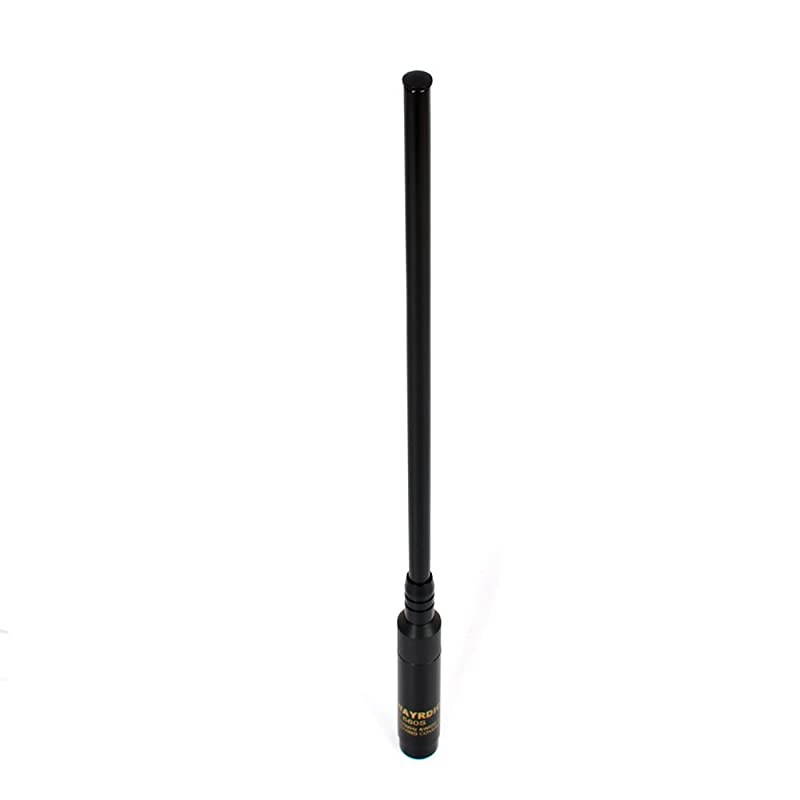 144/430MHz SMA Female Replacement Antenna 2m/70cm VHF/UHF Telescopic Handheld High Gain Radio Antenna for Baofeng UV-5R GT-3 UV-5RA UV-5RB UV-5RC UV-5RD UV-5RE BF-F8HP UV-82 Radio