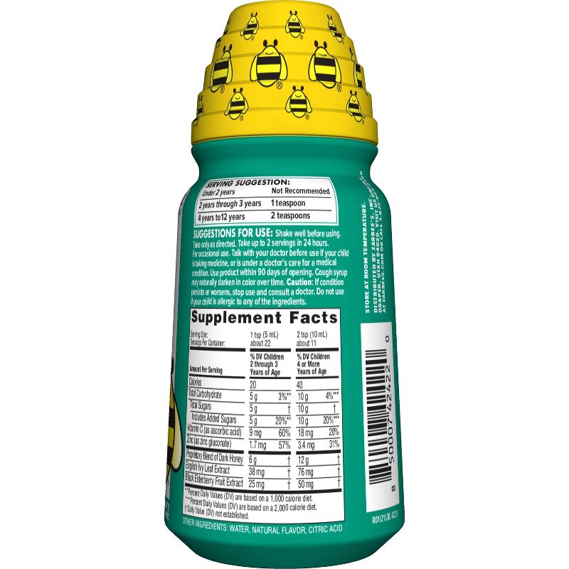 Zarbee's Naturals Children's Cough Syrup + Mucus & Immune - Berry - 4 fl oz