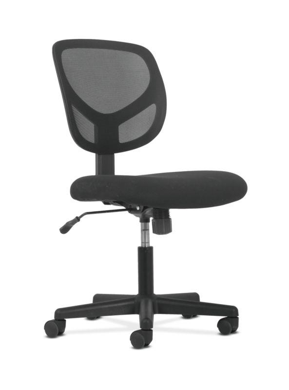 Sadie Mid-Back Task Chair - Black Seat - Fabric Back - 5-star Base - 18" Seat Width x 18" Seat Depth - 24.2" Width x 24.