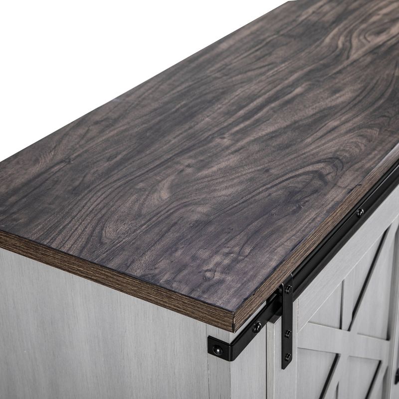 58" TV Stand For TVs up to 65" Gray - Home Essentials