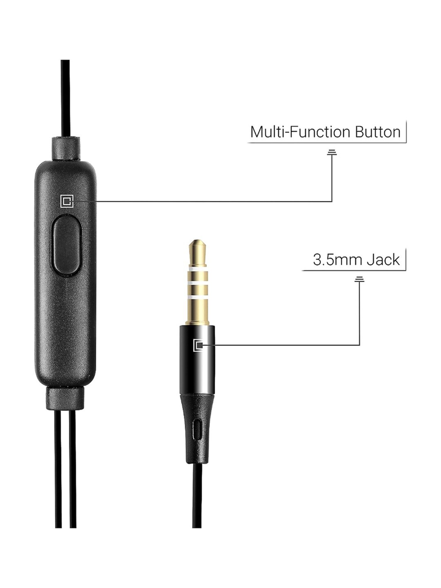 Zebronics Zeb-Calyx 3.5mm In The Ear Wired Earphone (Black)