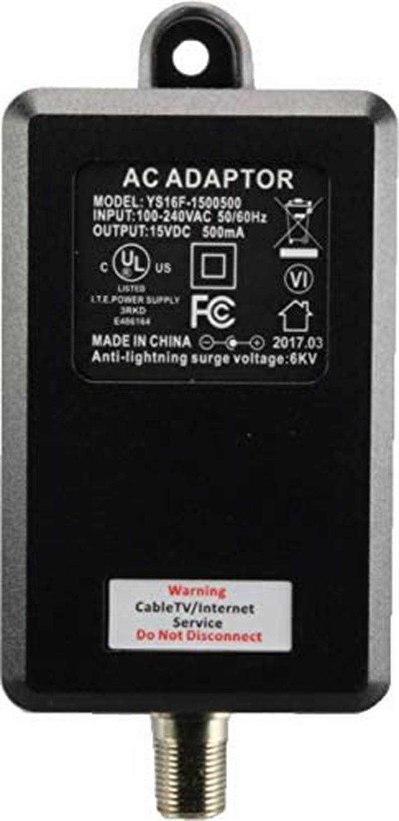 9 Port Bi-Directional Cable TV Splitter Signal Booster/Amplifier with Active Return Zero Signal Loss VoIP Telephone Bypass Port and F59 Terminators Antronix VR900B/AC