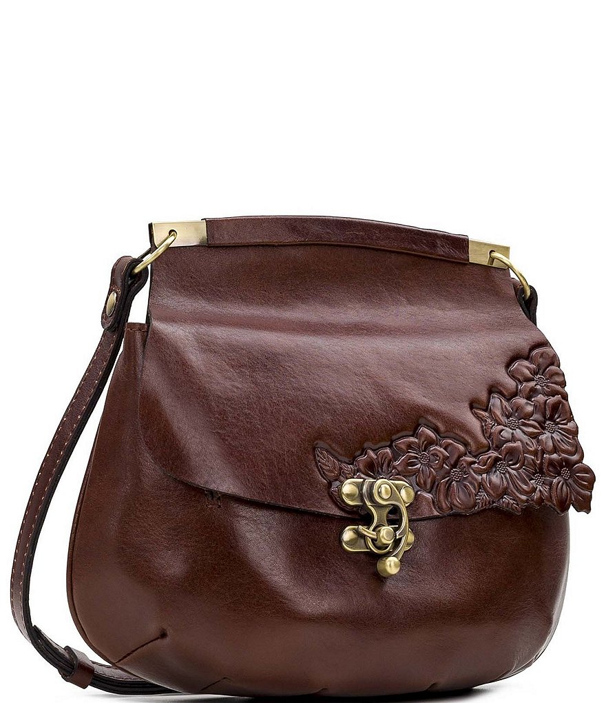 Patricia Nash British Tanned Collection Veneto Floral Crossbody Bag