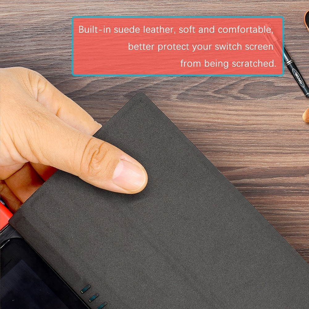 PU Leather Protective Case for Nintendo Switch Stand Cover Flip Stand NS Console Screen Protect Case Cover