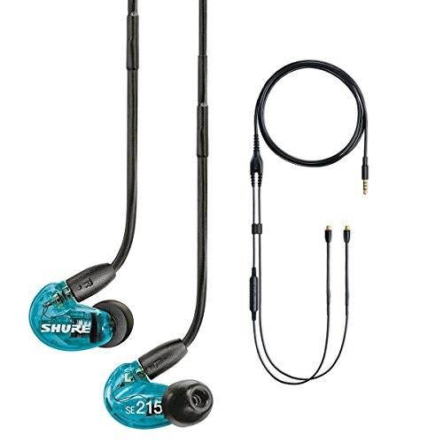 Shure SE215 Special Edition Earphones with Remote & Mic Cable, Blue