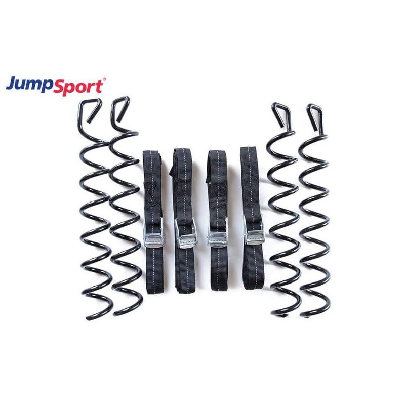 JumpSport Heavy Duty Trampoline Anchor Safety Kit - Set of 4 Screws and Straps