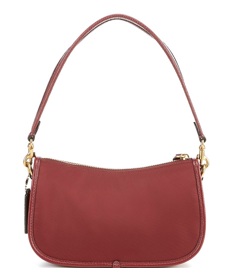 COACH Originals Swinger Nylon and Pebble Leather Shoulder Bag
