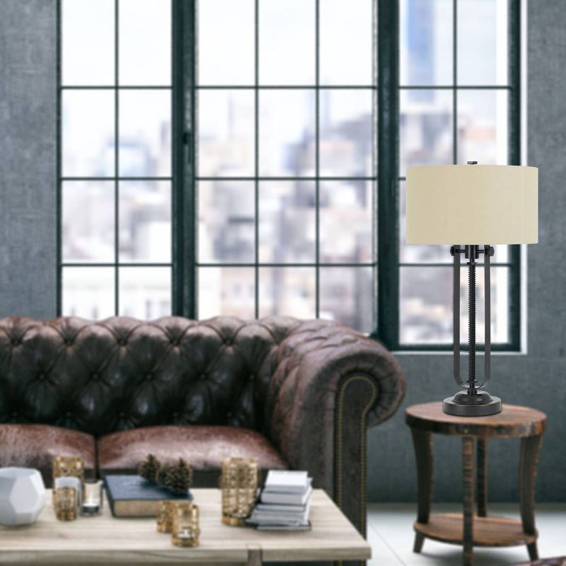 30" Adjustable Metal Latina Table Lamp Dark Bronze - Cal Lighting