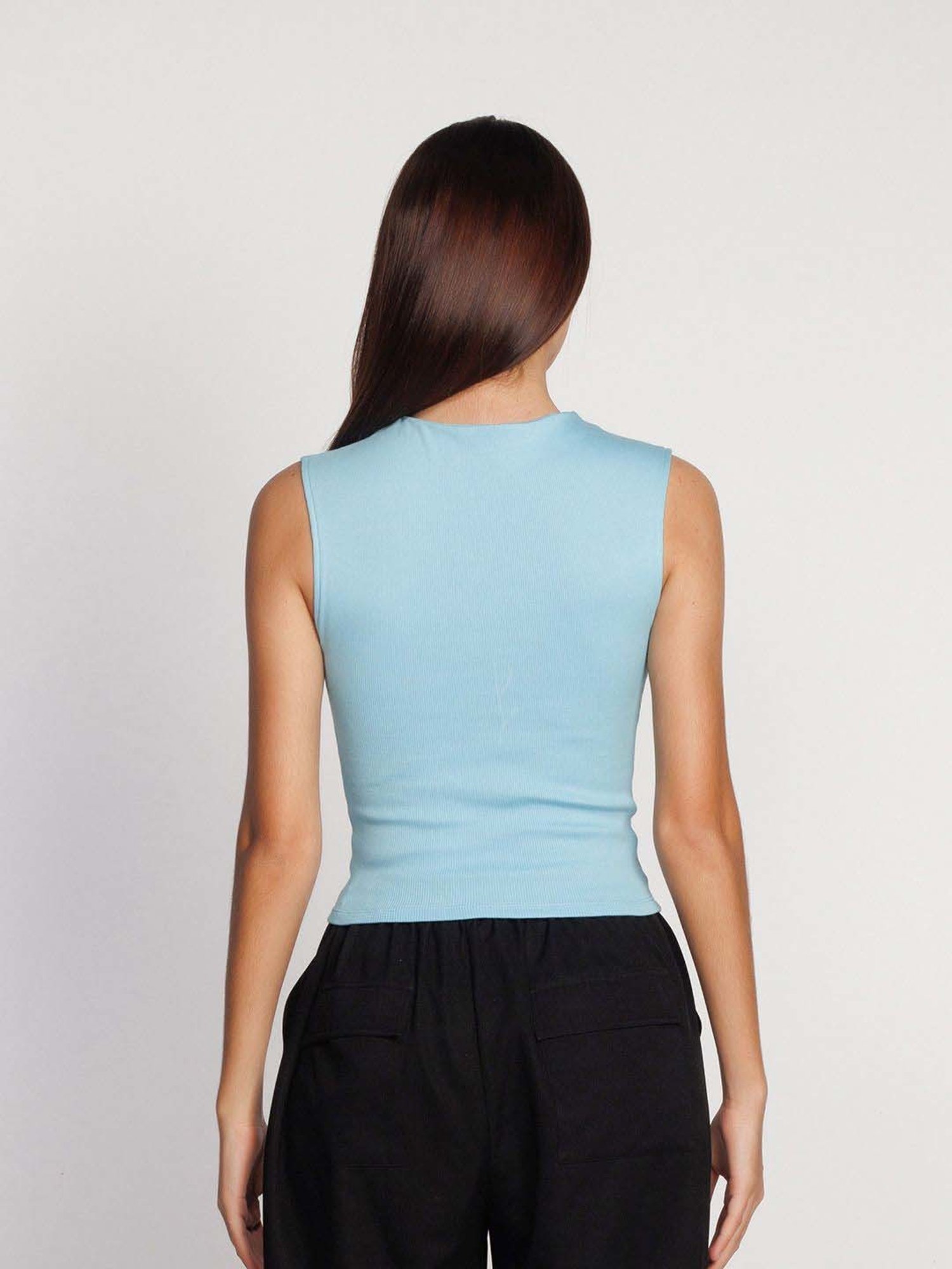 Zink London Blue Cotton Top