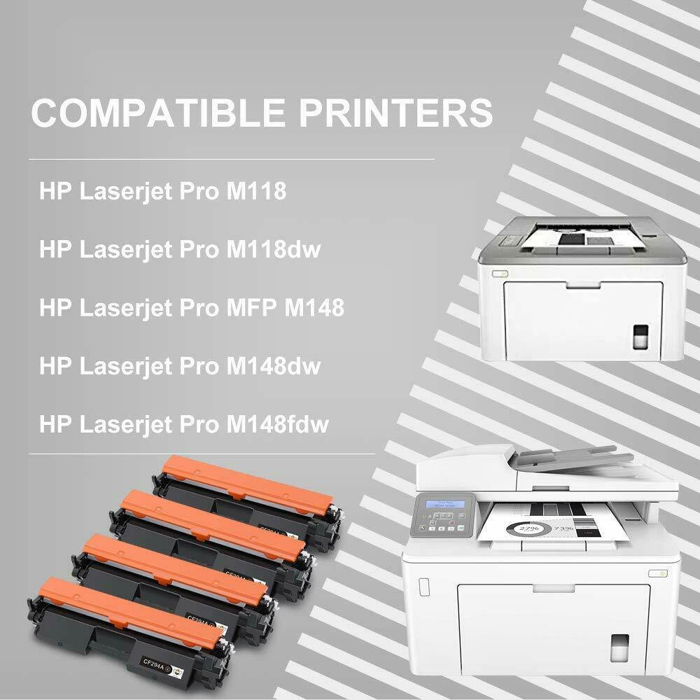 4PK CF294A 94A Toner Cartridge for HP LaserJet Pro M118dw MFP M148dw M148fdw