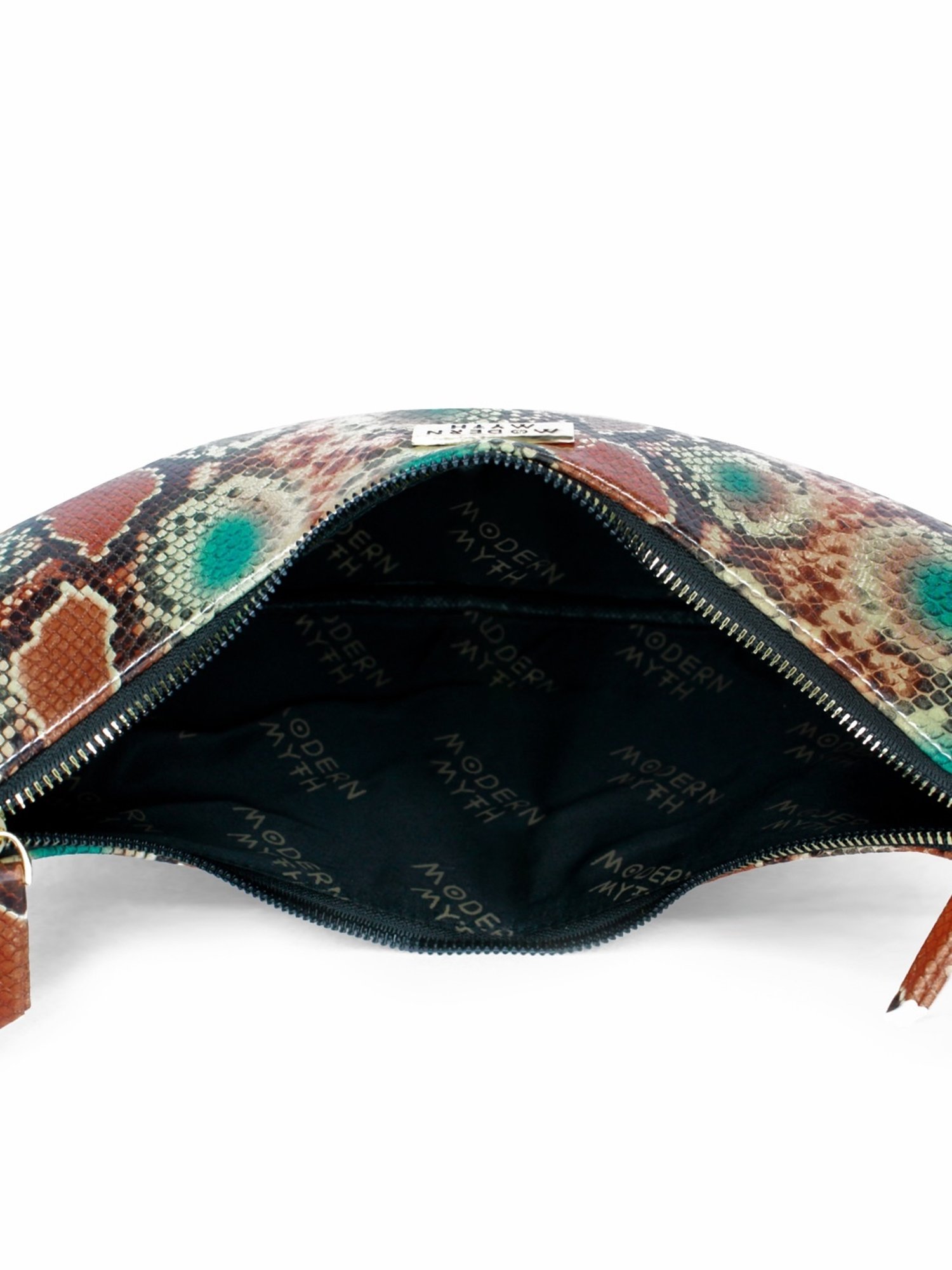 Modern Myth Orange Animal Effect Medium Hobo Bag