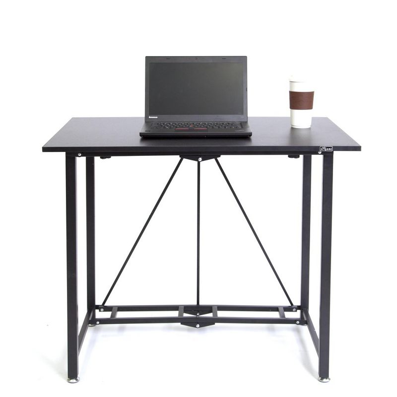 Origami RDF-01 Pre-Assembled Powder-Coated Steel Medium-Sized Home or Office Folding Computer Desk