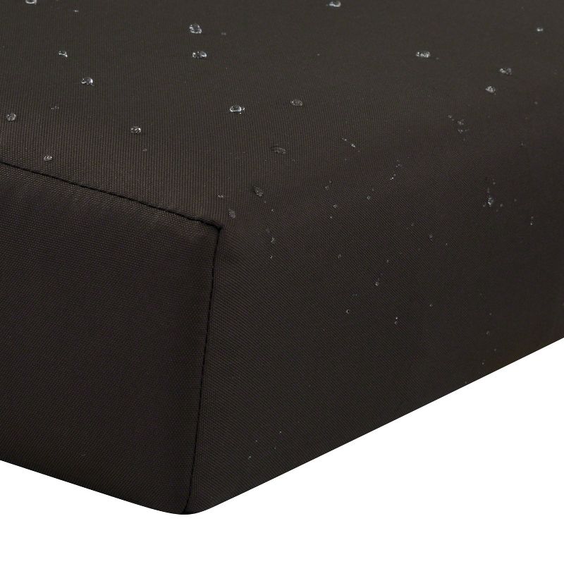 42" x 18" x 3" Ravenna Water-Resistant Patio Bench/Settee Cushion Espresso - Classic Accessories