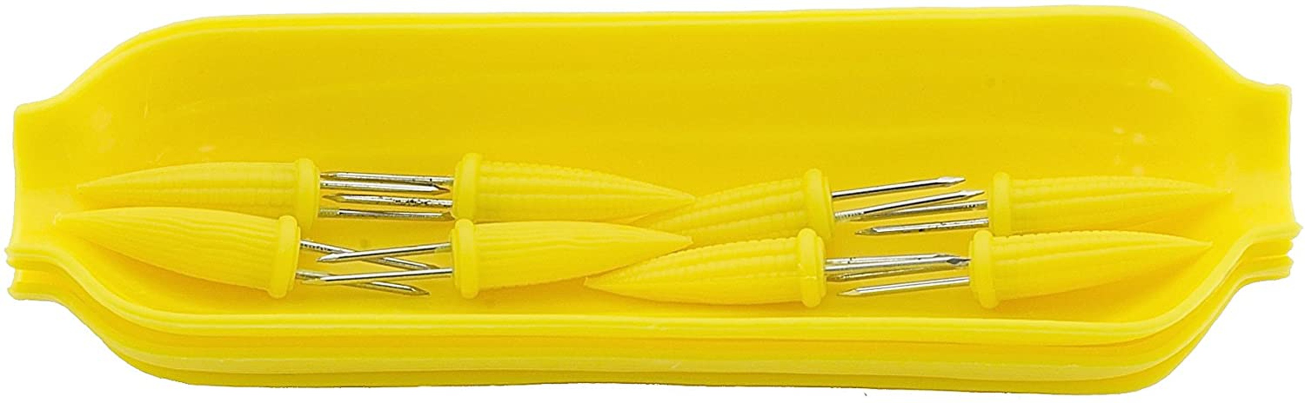 Mr. Bar-B-Q 02017X Cornboat Holder with 8 Skewers