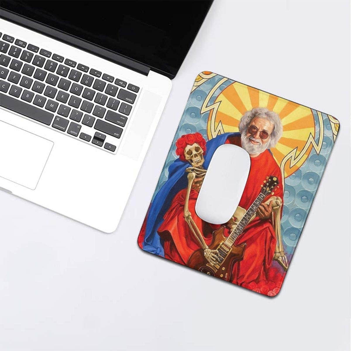 Grate-ful Dead Mouse Pad Dancing Bear Printed Mousepad Colorful Gaming Mouse Pads Non - Slip Rubber Base for Computer Game 7.1x8.7 in/18x22 cm