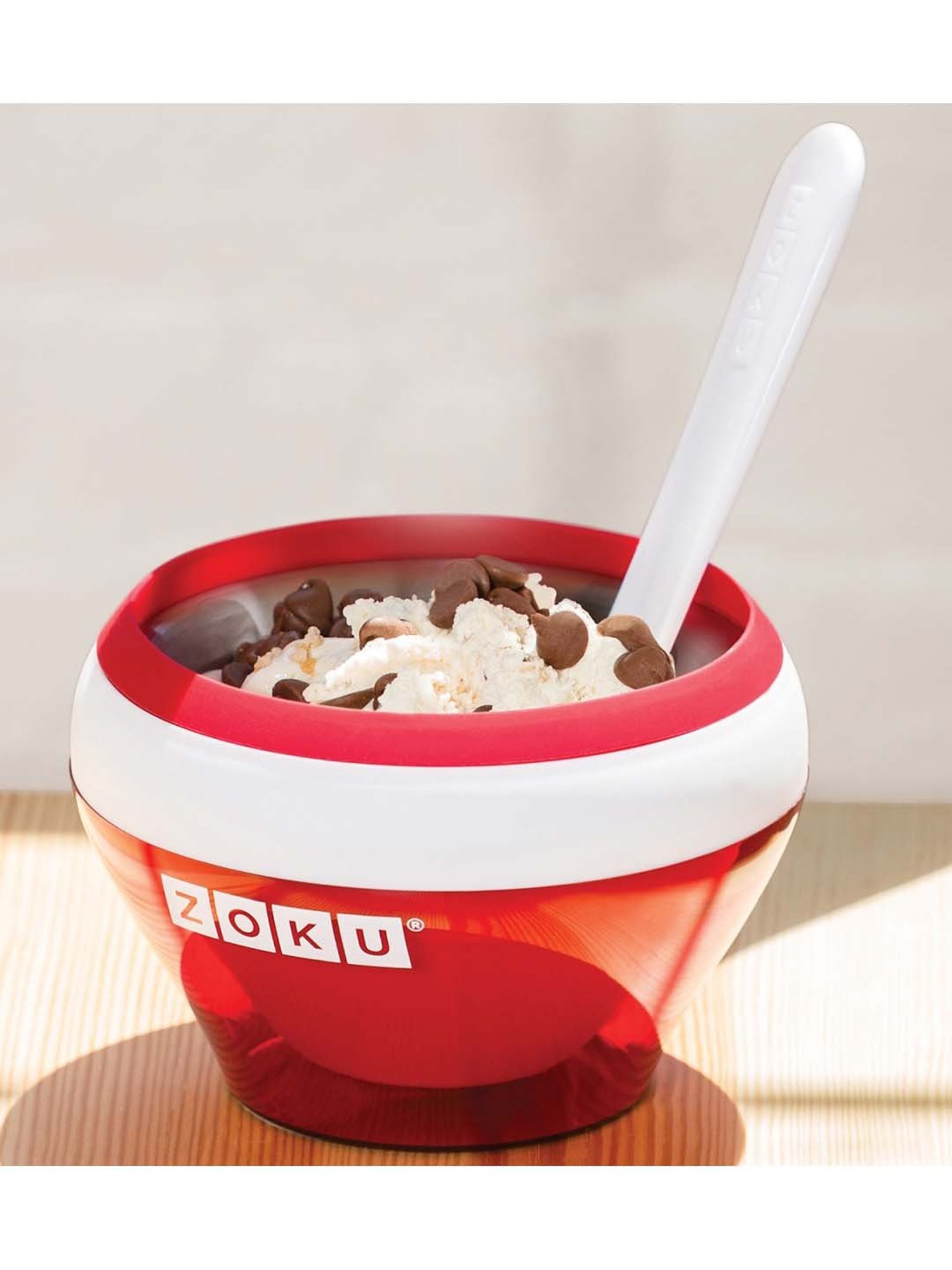 Zoku Red Stainless Steel 13.8 cm Ice-Cream Maker (0.147 L) - Set of 1