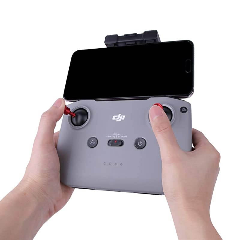 Mavic Air 2 Mini 2 Thumb Rocker CNC Aluminum Alloy Joystick for DJI Mavic Air 2 Mini 2 Remote Controller Black