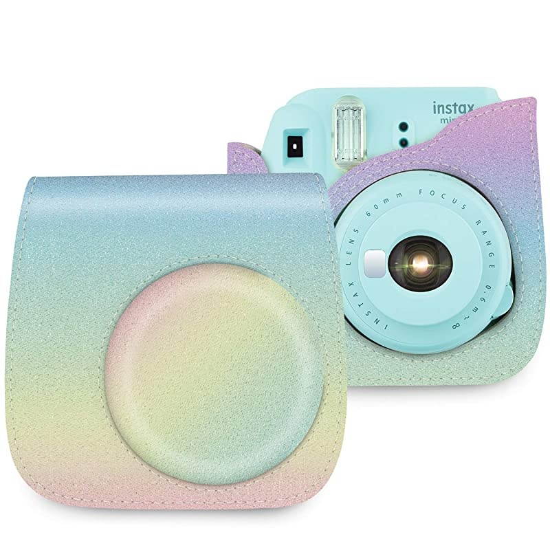 Protective Case Bag Purse Compatible with Mini 11 Mini 9 Mini 8 Mini 8+ Camera, Gradien