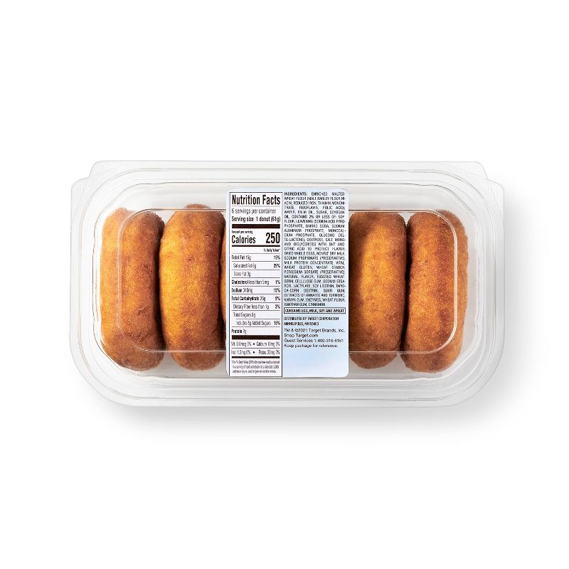 Plain Cake Donuts - 12.9oz/6ct - Favorite Day™