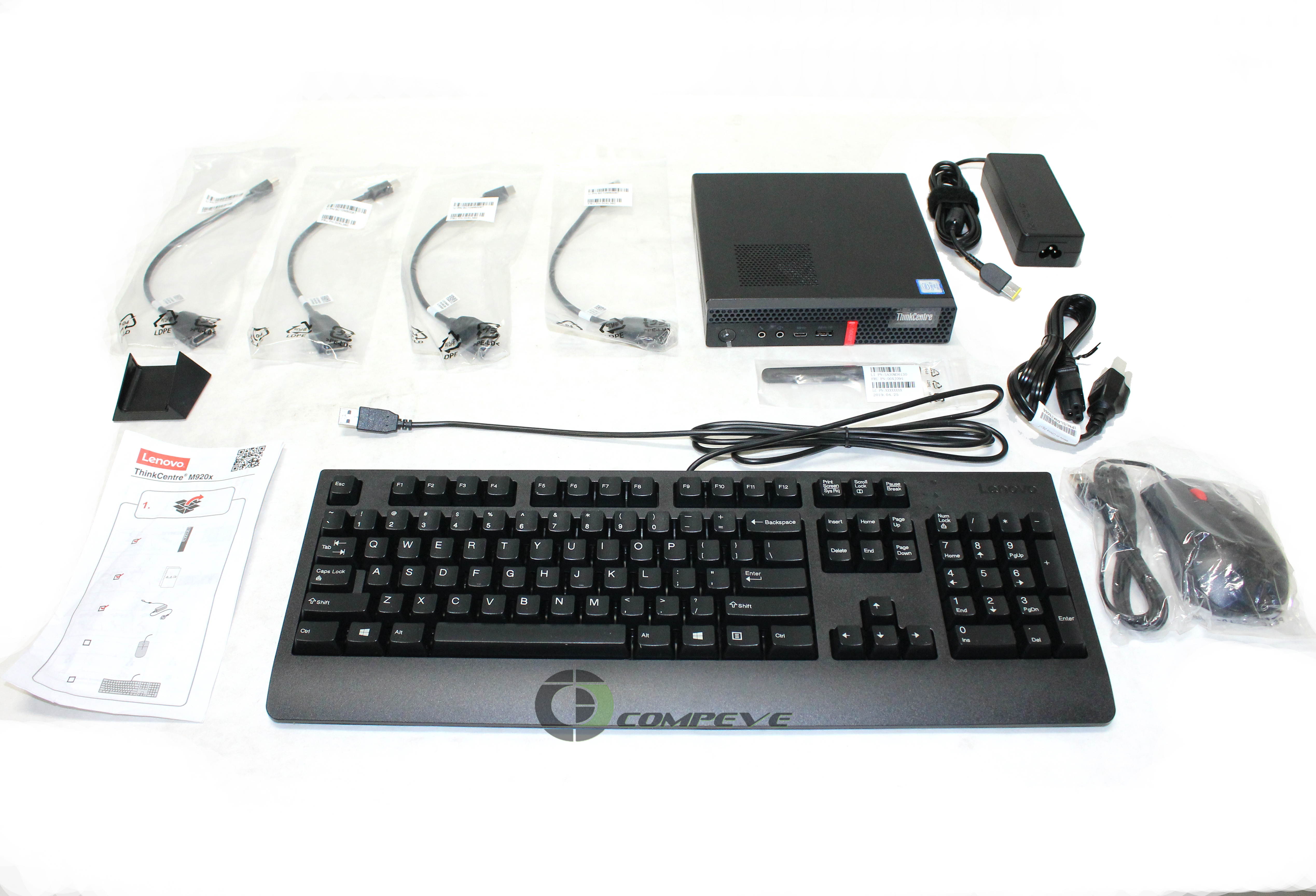 Lenovo ThinkCentre M920x Core i7-8700T 2.4GHz RAM 8GB SSD 256GB Radeon RX-560 10S1000BUS