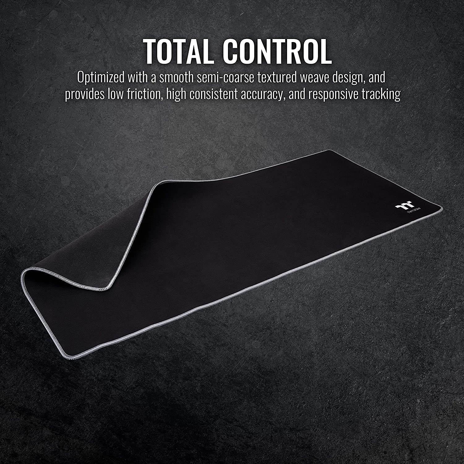 Thermaltake M700 Smooth Surface/Solid Sewing Edge/Splash-Proof/Anti-Slip Rubber Base 900mm x 400mm Gaming Mouse Pad MP-TTP-BLKSXS-01