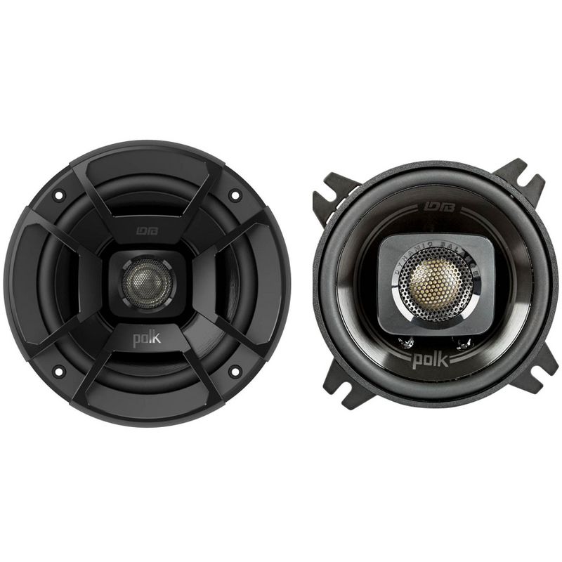 Polk DB402 4-Inch 135W 2-Way w/ Rockford Fosgate 6x9-Inch 130W 2-Way Speakers