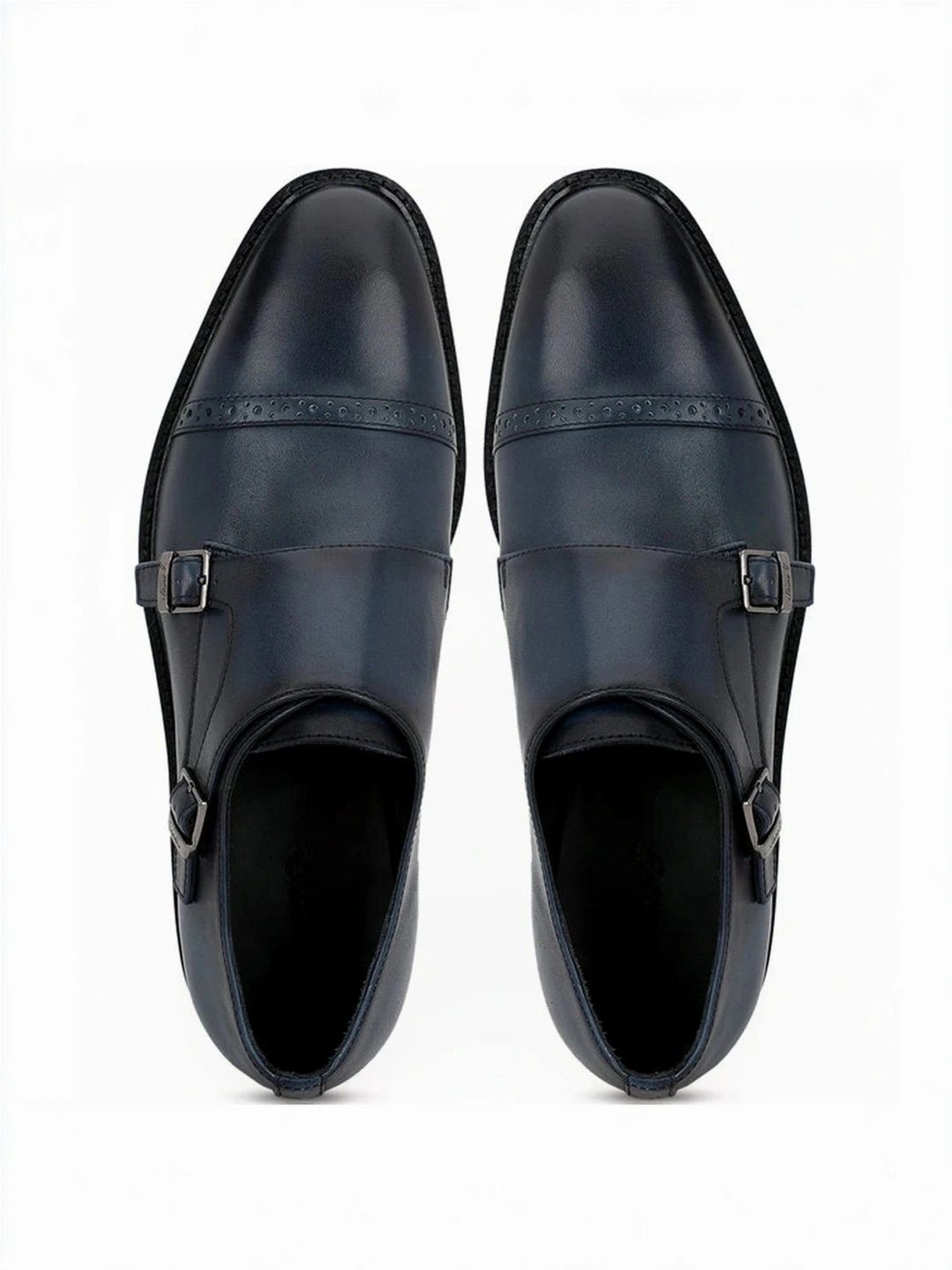 Saint G Men's Perctarit Blue Monk Shoes