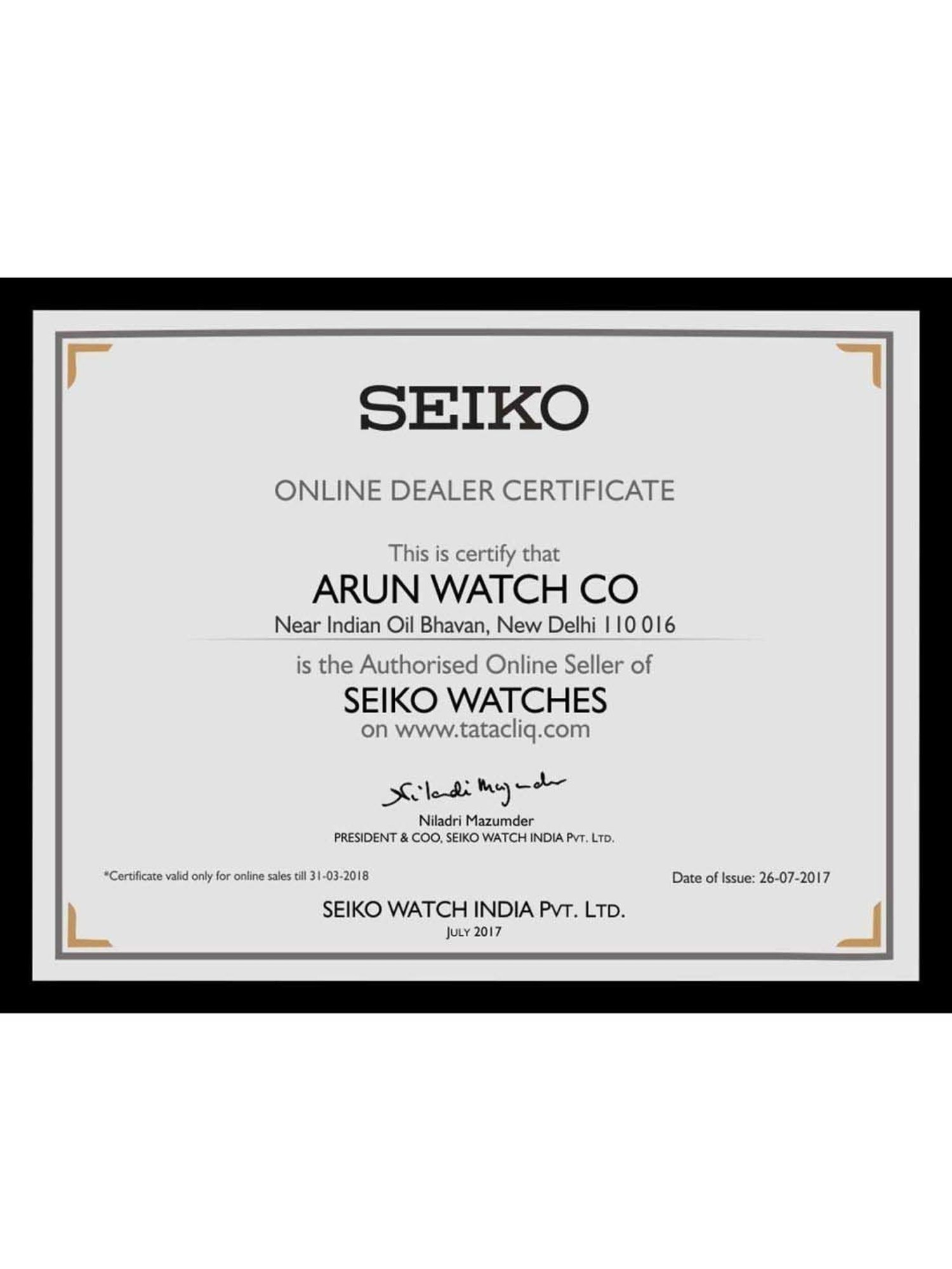 Seiko Premier SPC159P1 Watch for Men