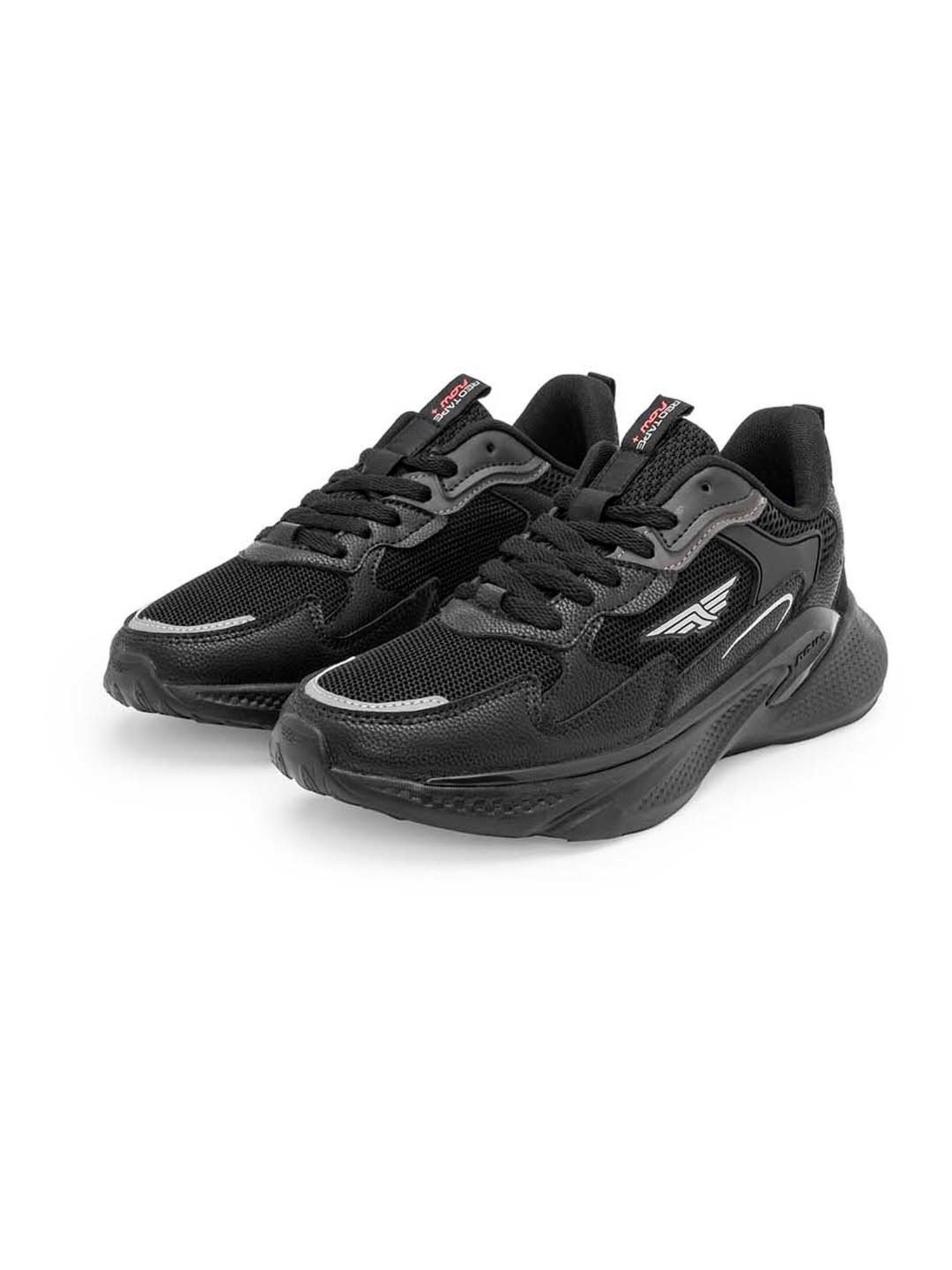 Red Tape Women's FLOW Plus Black Running Shoes