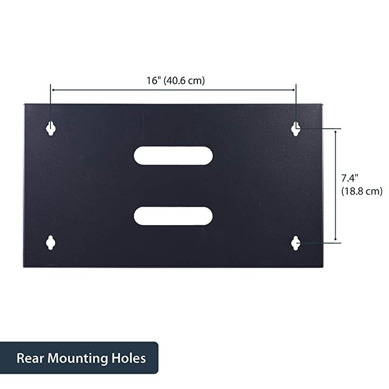 com 6U Wall Mount Network Equipment Rack 14 Inch Deep 19 Patch Panel Bracket for Shallow Server Equipment 44lbs Capacity WALLMOUNT6