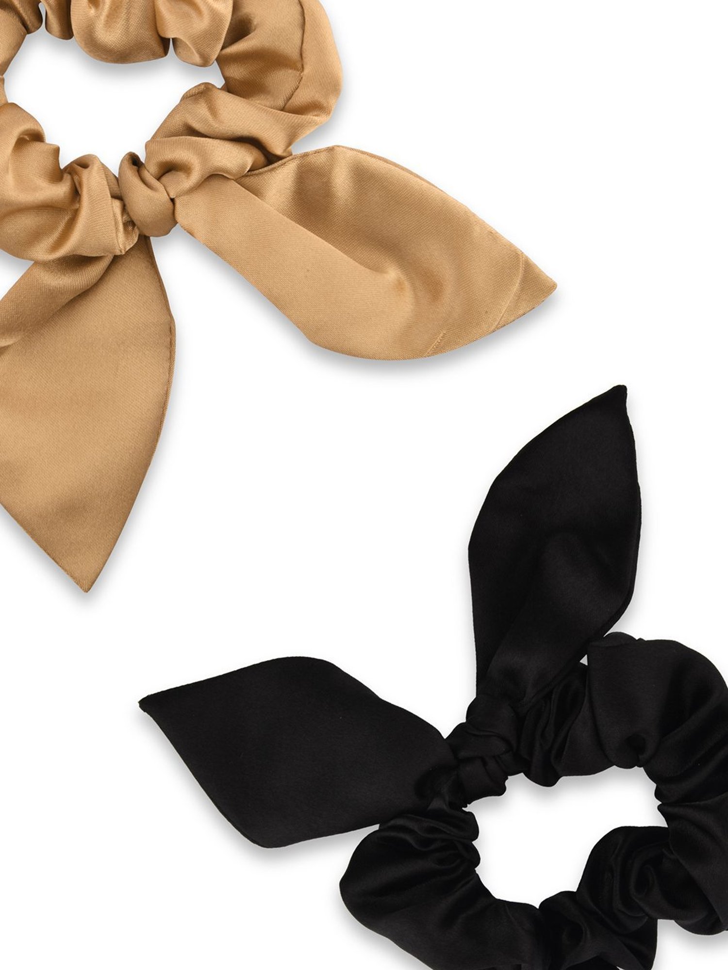 ToniQ Multicolor Ponytail Holder Scrunchie - Set of 2