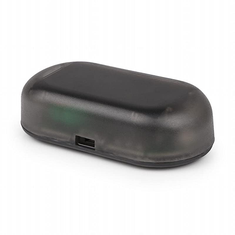 Solar Power Simulated Car Alarm LED Light AntiTheft Warning Lights Flashing Security Lamp Red