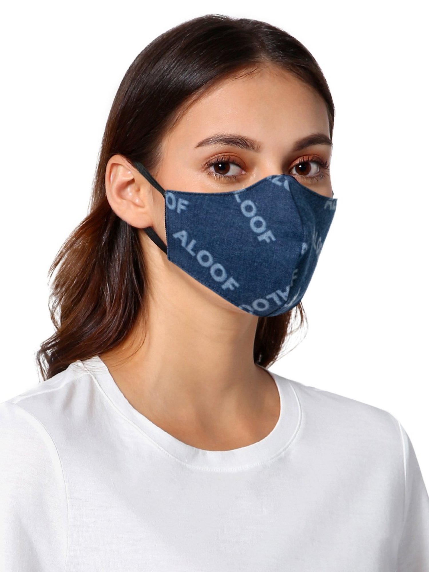 Only 3 Layered Reusable Face Mask (Medium) - Pack of 2
