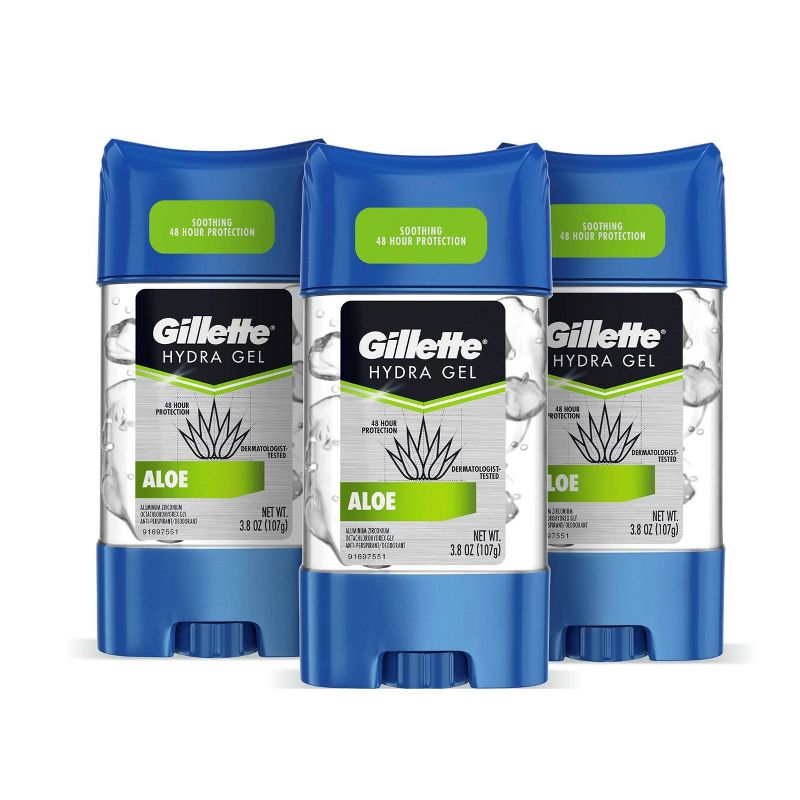 Gillette Hydra Gel Aloe Antiperspirant & Deodorant - 3pk