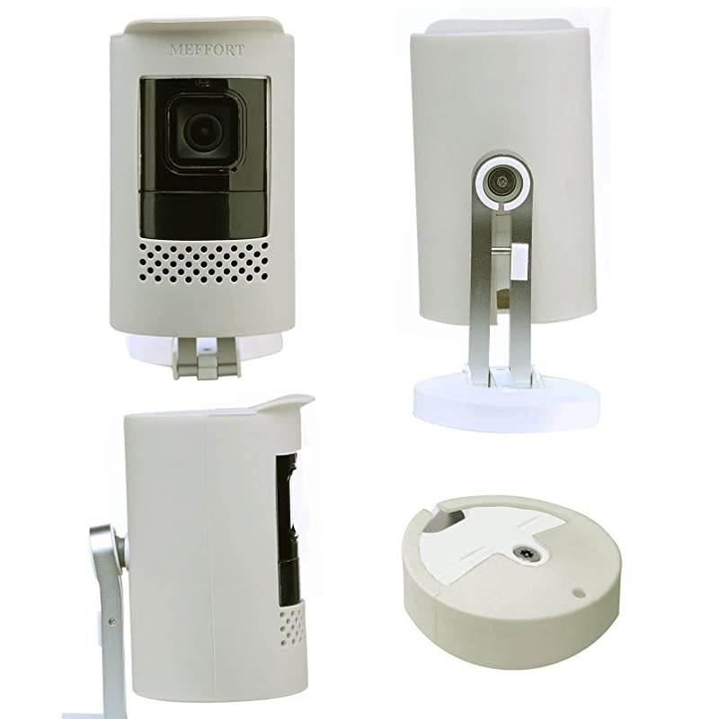 Silicone Skin Case Cover Sun Glare UV amp Weather Protection Skins Compatible for Ring Stick Up Camera Wired 2nd Generation Light Gray 1 Pack