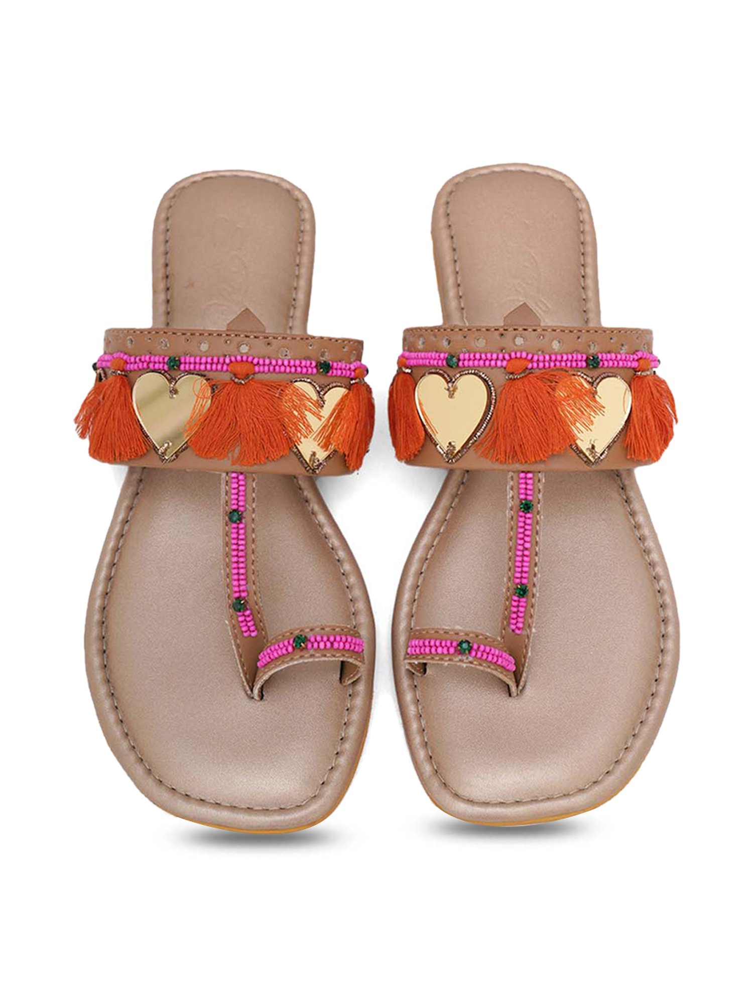 Sole House Women's Nude Toe Ring Sandals