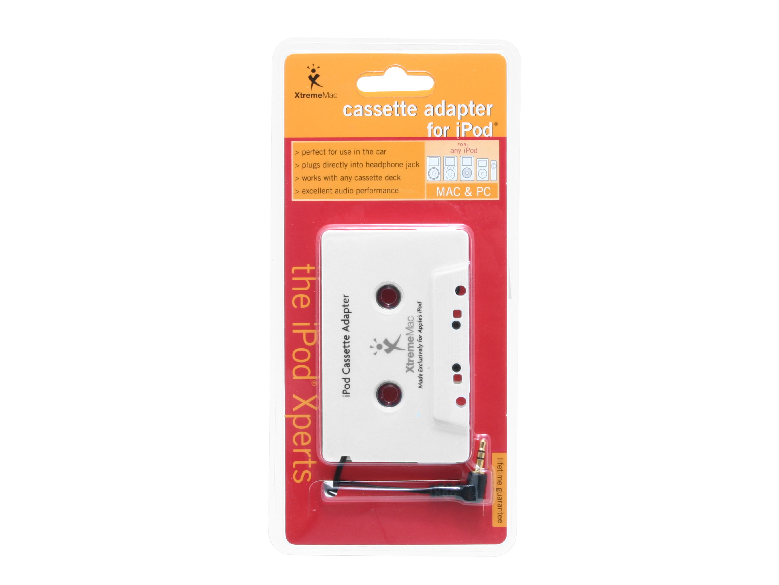 XtremeMac Car Cassette Deck Adapter for all iPods Model XW-CAS-02