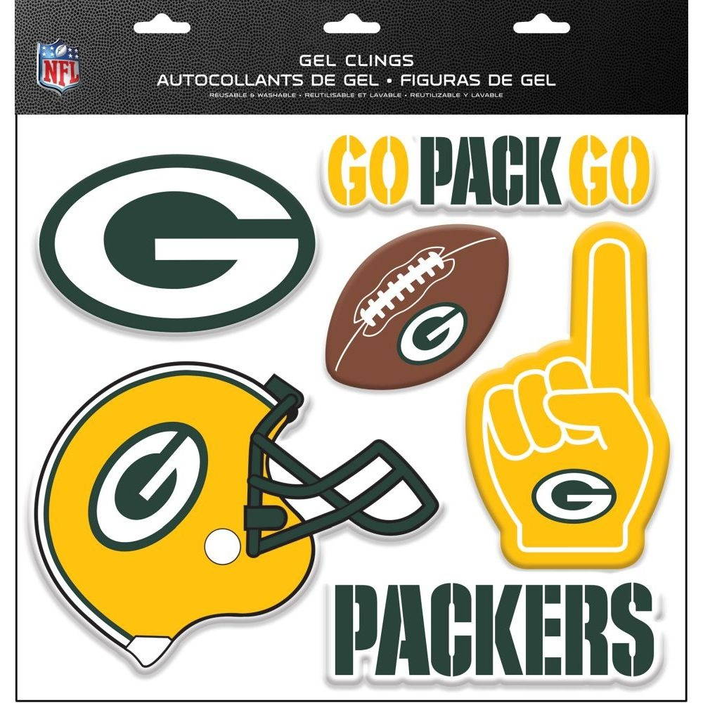 Lang Companies,  NFL Green Bay Packers 11.5x12 Gel Clings