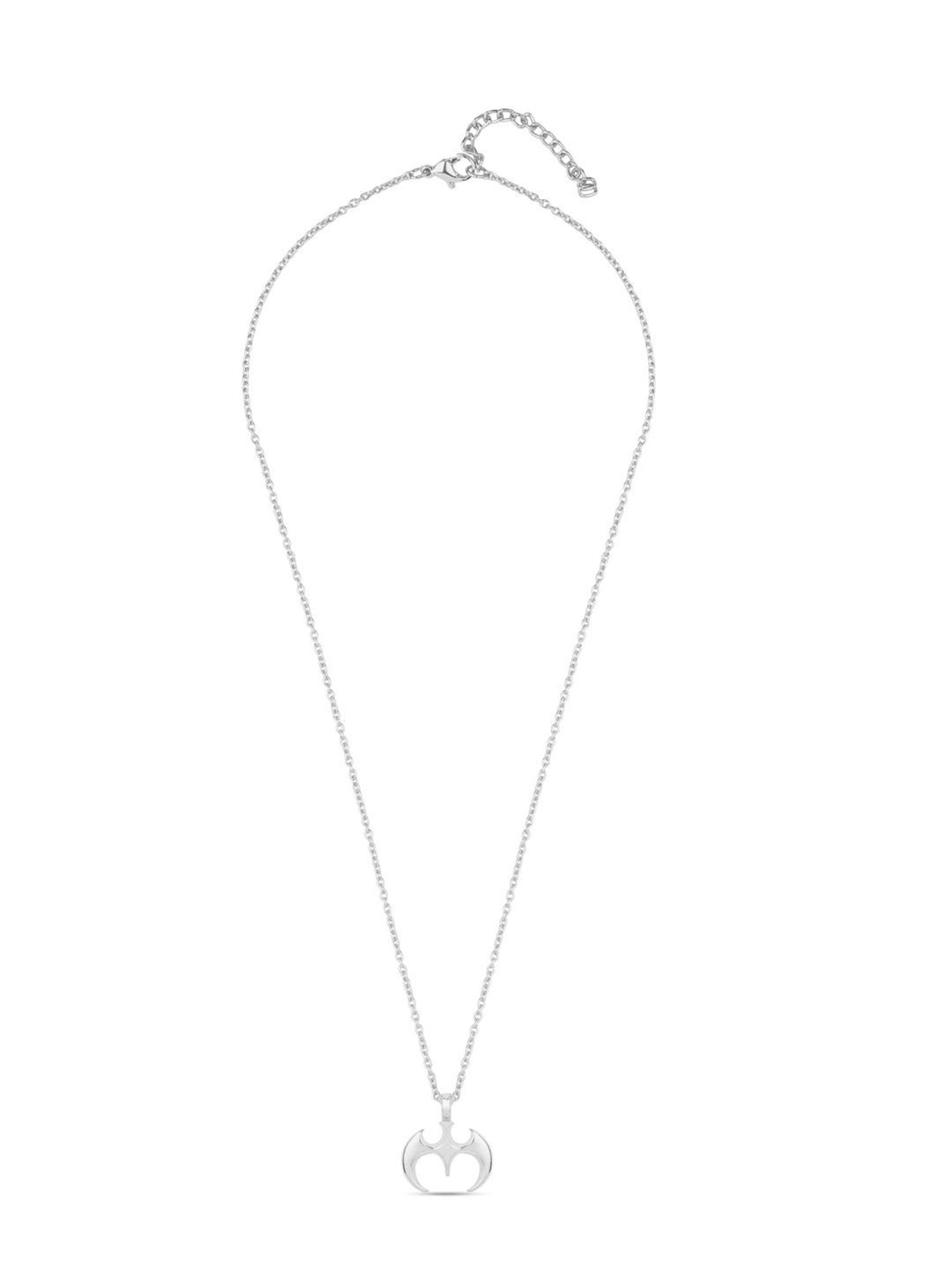 The Bro Code Silver-Plated Bat Man Pendant Necklace for Men