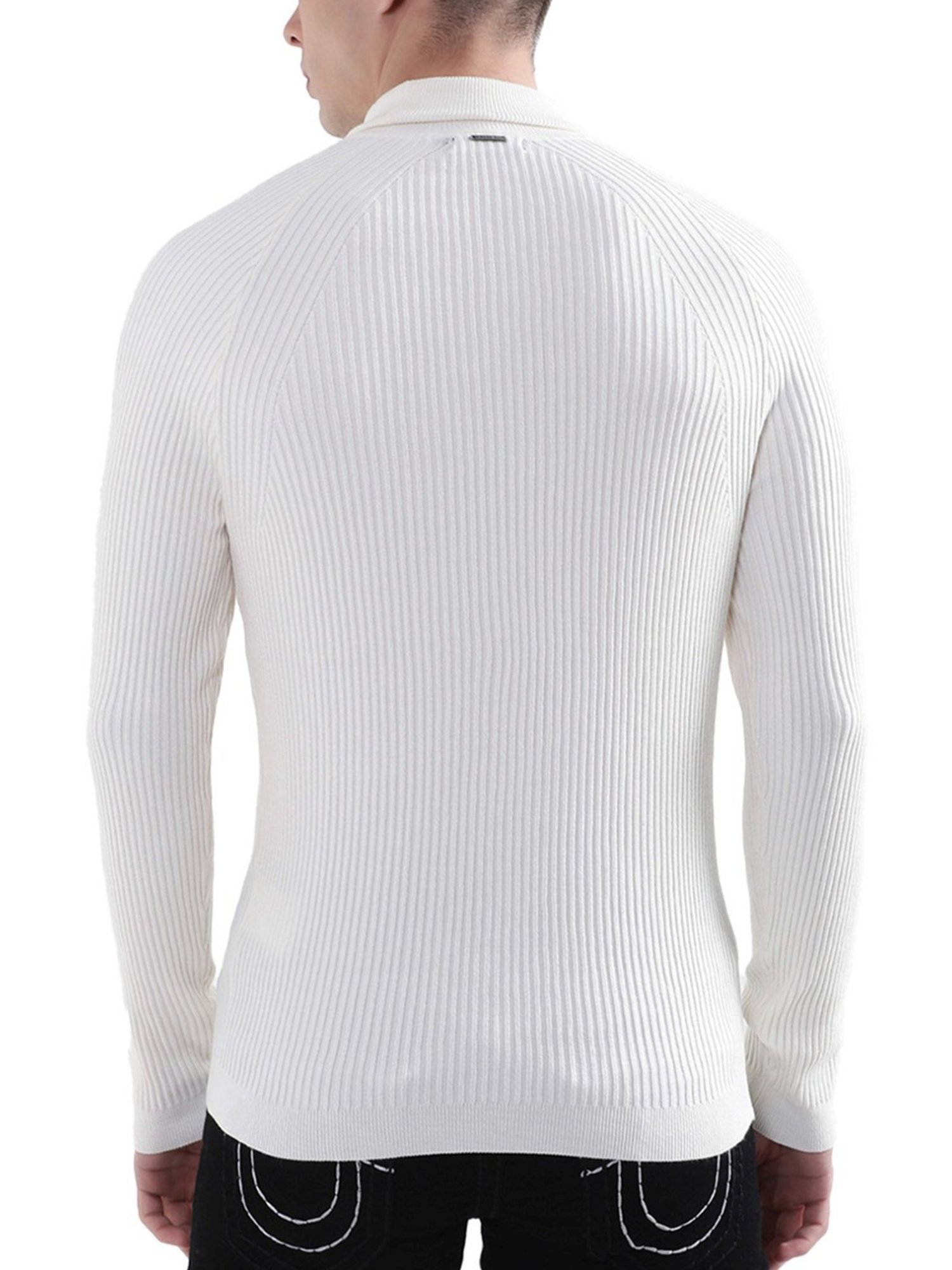 Antony Morato Ivory Slim Fit Self Pattern Sweaters