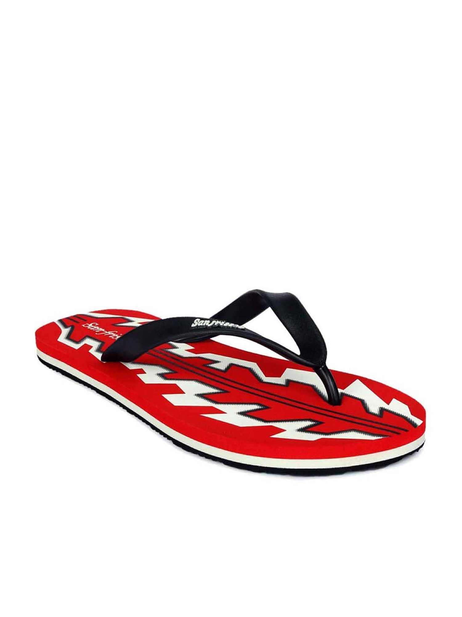San Frissco Men's Black Flip Flops