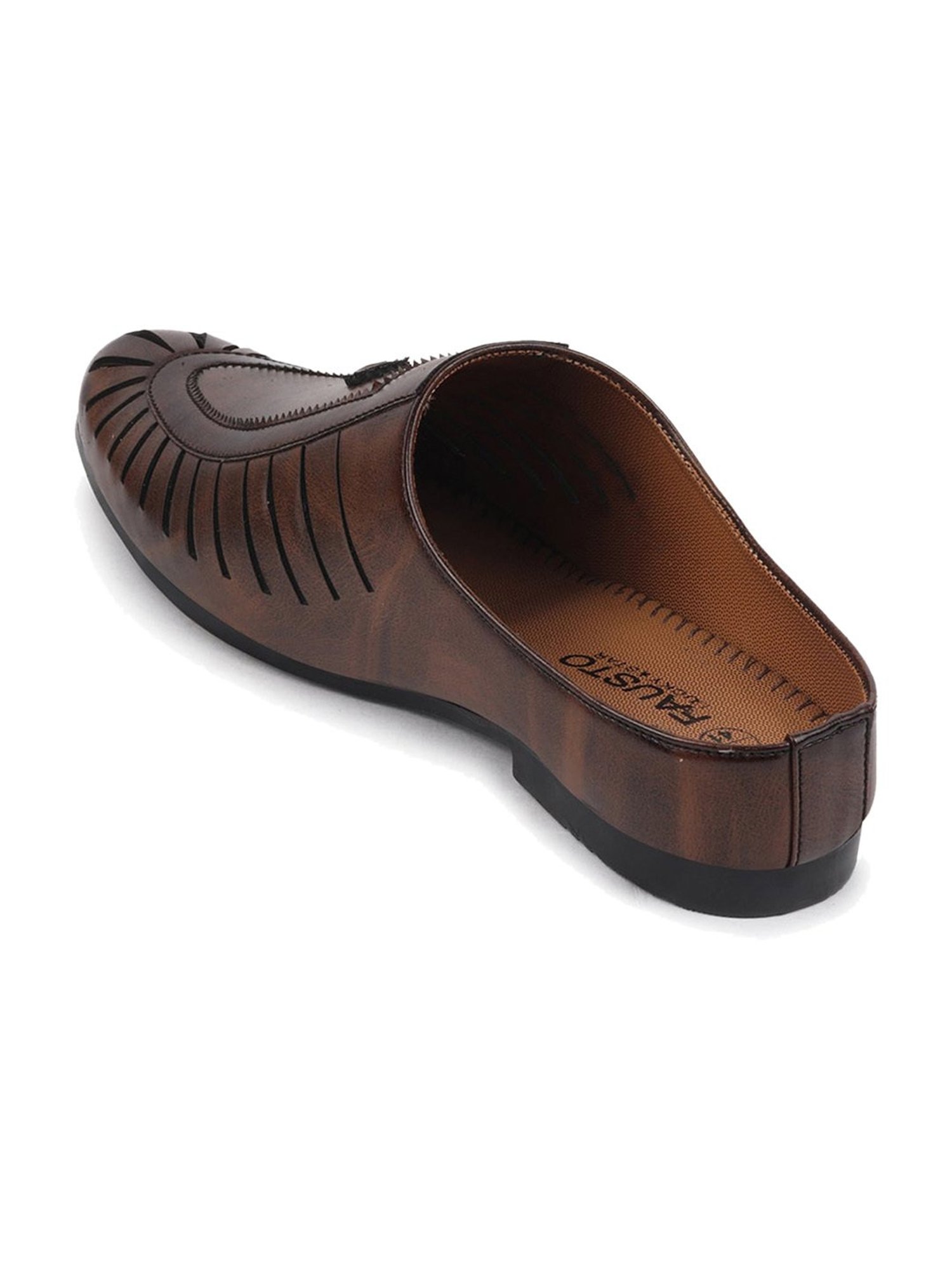 Fausto Men's Brown Mule Shoes