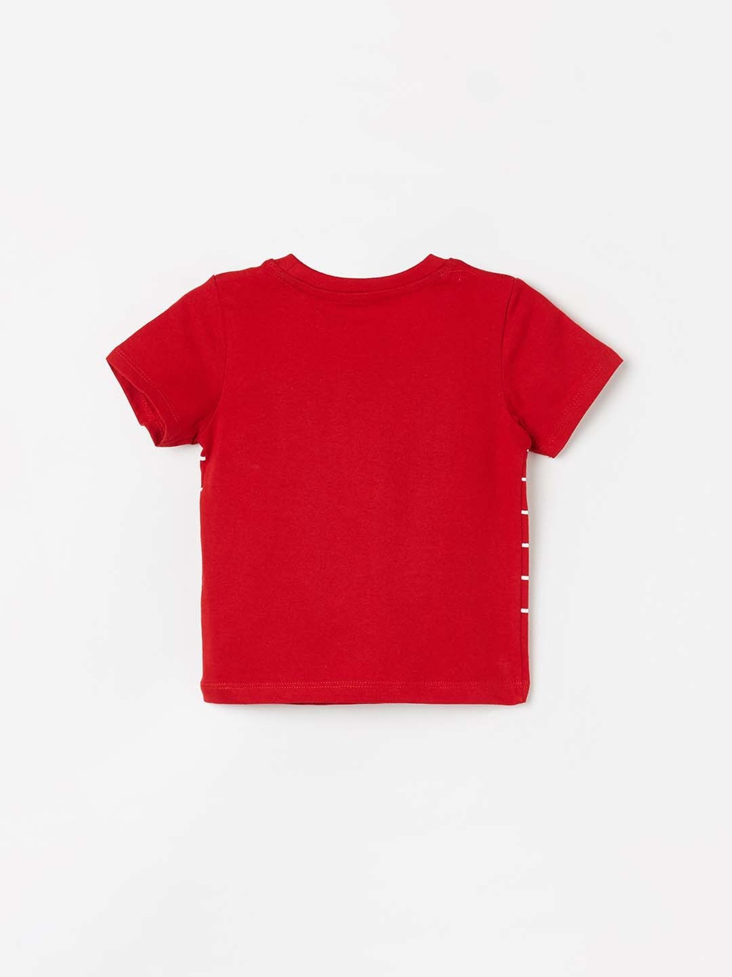 Juniors by Lifestyle Red & White Cotton Printed Tee