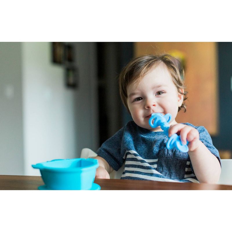 Nuby 2pk Dipeez Spoon - Blue/Aqua