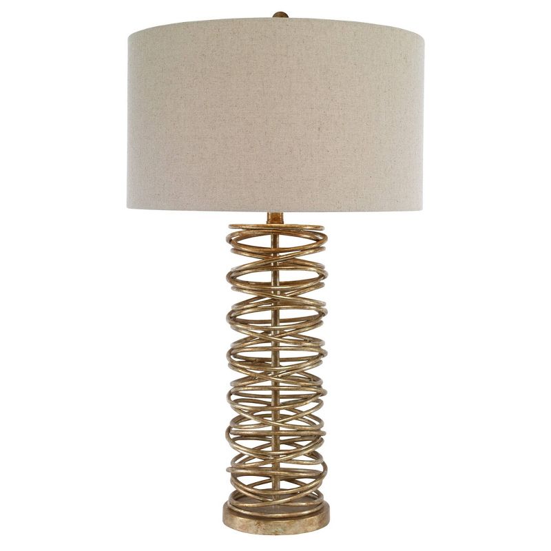 Uttermost Amarey Metal Ring Table Lamp  - Silver