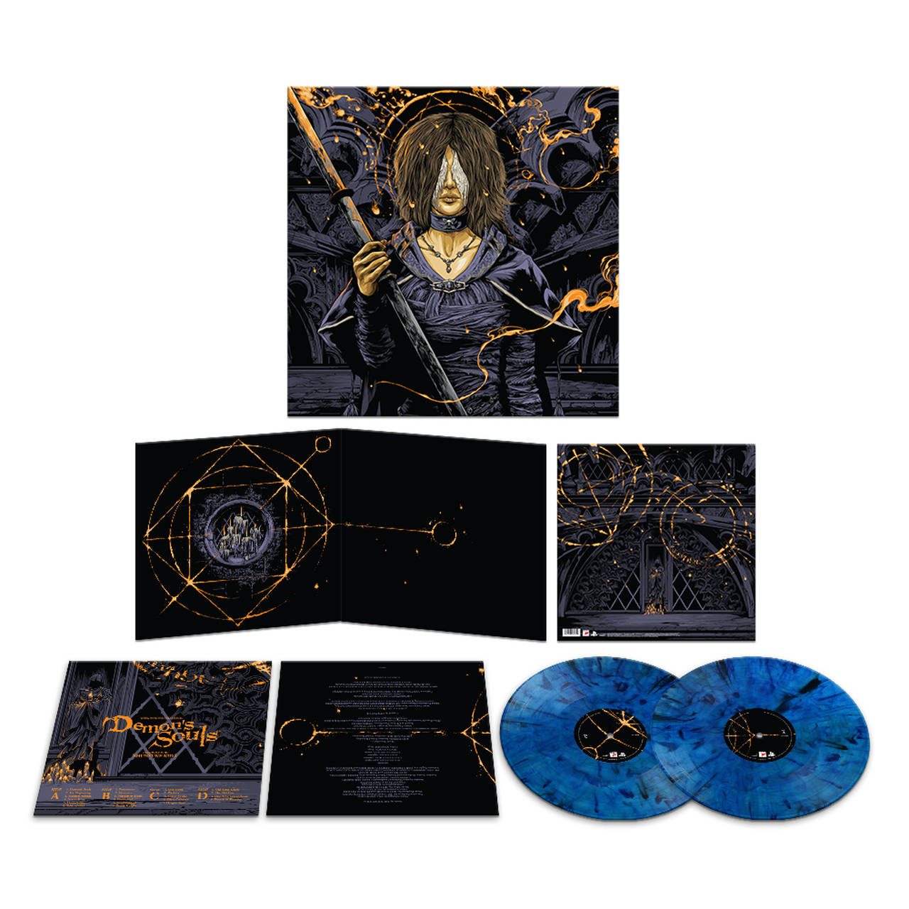 Shunsuke Kida Demon's Souls (Original Soundtrack) 2LP (Translucent Blue & Black Marble Vinyl)