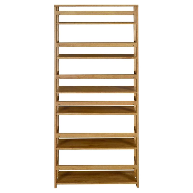 67" Cakewalk High Folding Bookcase Medium Oak - Regency