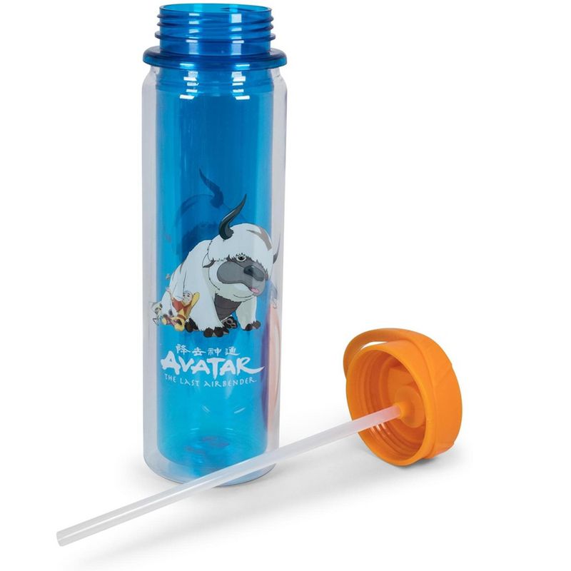 Surreal Entertainment Avatar: The Last Airbender Aang and Appa Water Bottle | Holds 16 Ounces